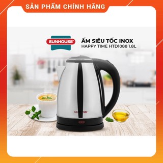 Ấm siêu tốc inox 1.8l sunhouse happy time htd1088