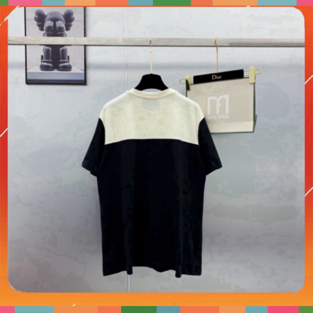 Áo phông nam nữ Premium Cotton pha màu đen sữa dập chữ GG trước ngực siêu sang 2023 | BigBuy360 - bigbuy360.vn