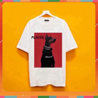 Áo thun hè Chó PLAYER họa tiết bắt mắt ấn tượng phong cách cực chất dáng UNISEX nam nữ Giá s