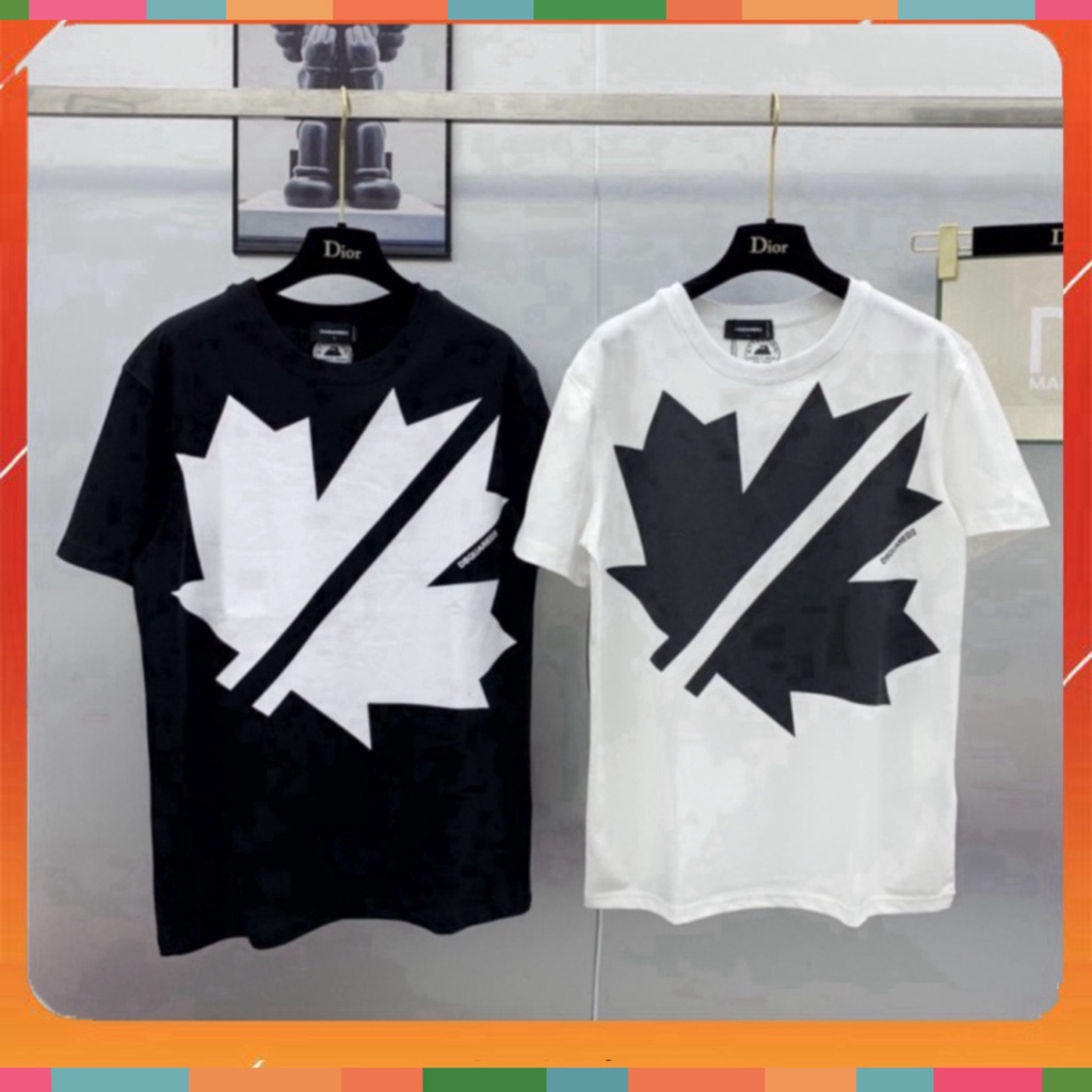 Áo phông nam nữ in hình logo lá chữ DSQ2 vải dày dặn co giãn 4 chiều cao cấp.hot 2023  Giá sinh viên | BigBuy360 - bigbuy360.vn