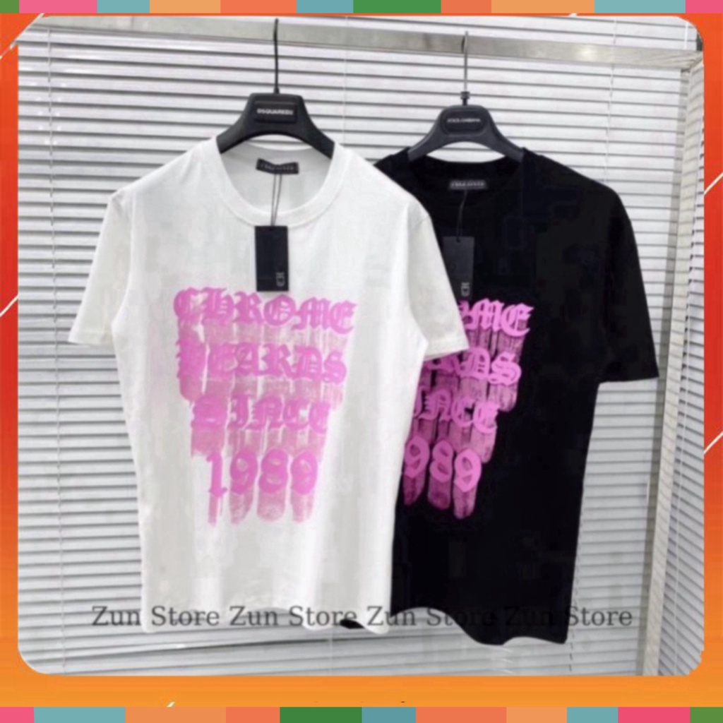 Áo Phông Nam Nữ Premium Cotton in Chữ Chrome Hearts 1989. Ao thun Unisex hotrend 2023. | BigBuy360 - bigbuy360.vn