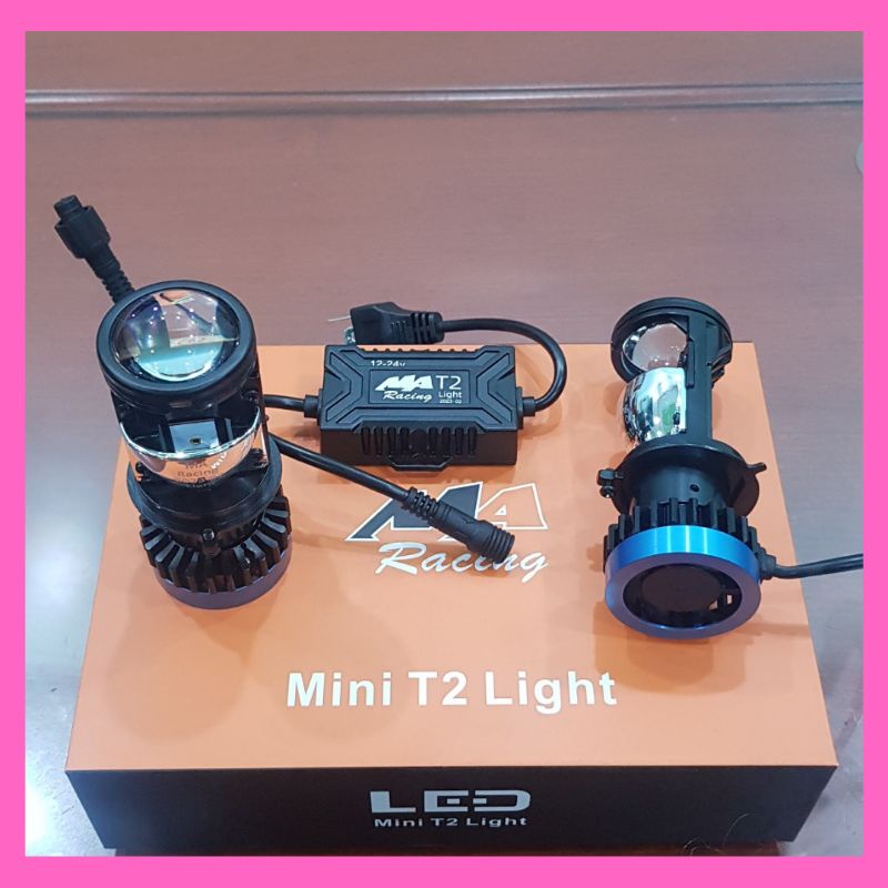 Bóng pha led bi cầu mini T2 Light chân H4.