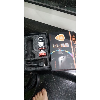 Bóng pha led bi cầu mini V80 chân H4.