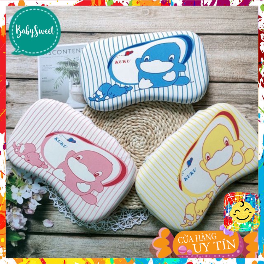 Gối Cao Su Non Chống Ngạt Kuku Cho Bé Hàng Đẹp Color Kids