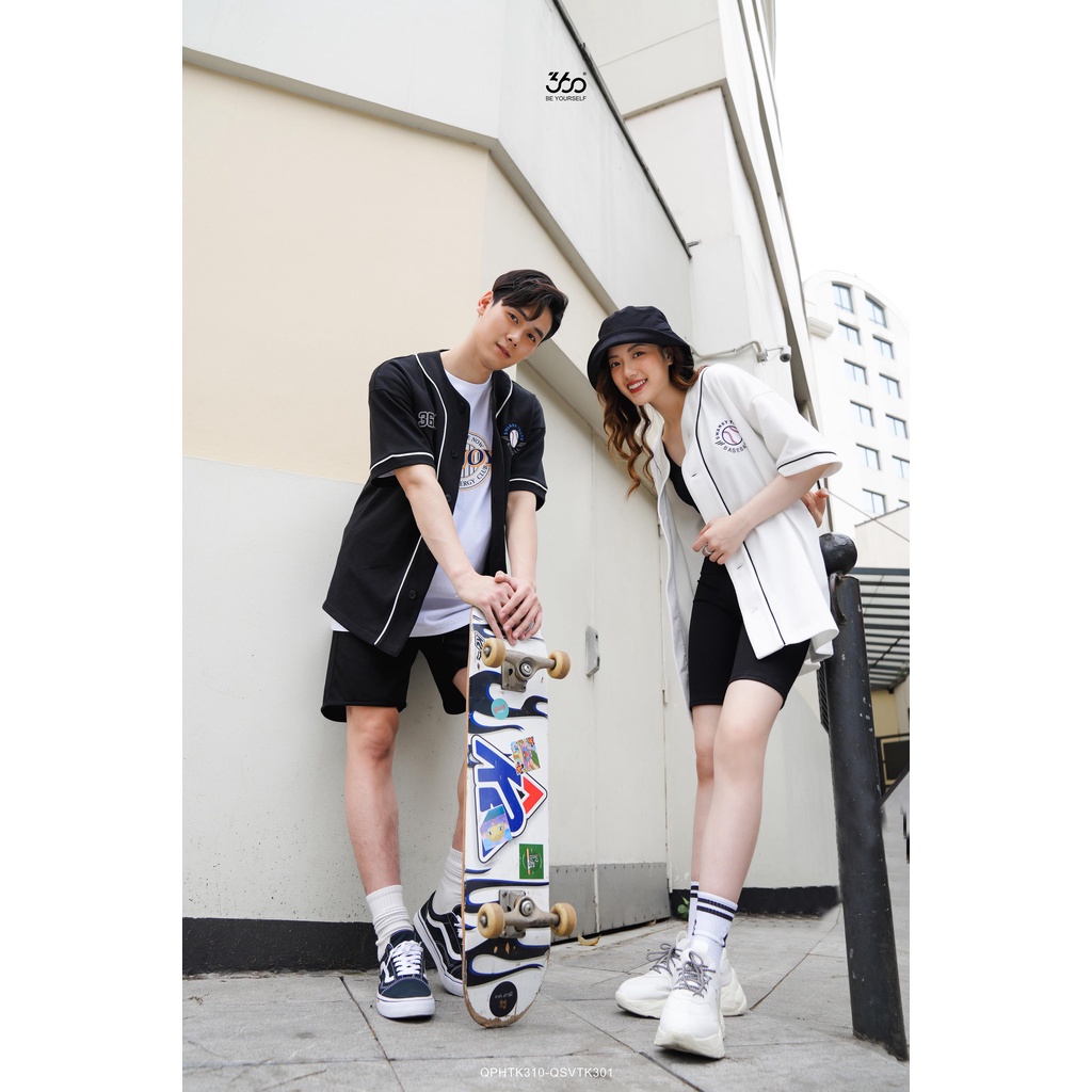 Áo thun nam bóng chày thương hiệu 660 Boutique jersey hình thêu dày dặn form oversize áo sơ mi unisex - SHNOL427