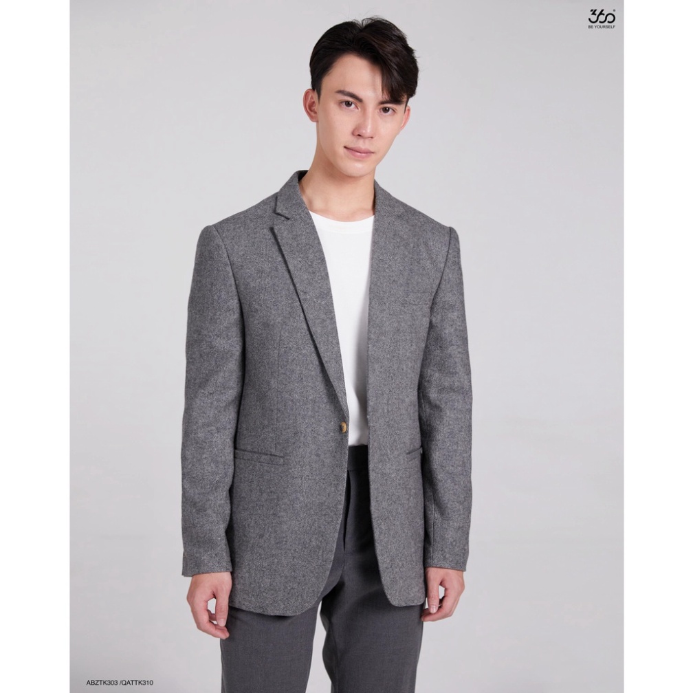 Áo khoác blazer nam trẻ trung lịch lãm thương hiệu 360 Boutique chất dạ cao cấp - ABZTK303