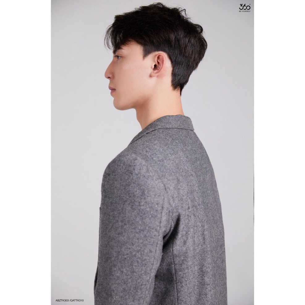 Áo khoác blazer nam trẻ trung lịch lãm thương hiệu 360 Boutique chất dạ cao cấp - ABZTK303