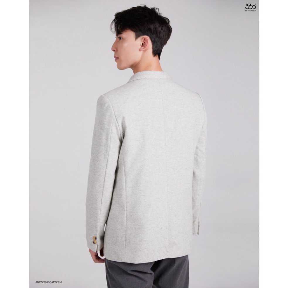 Áo khoác blazer nam trẻ trung lịch lãm thương hiệu 360 Boutique chất dạ cao cấp - ABZTK303