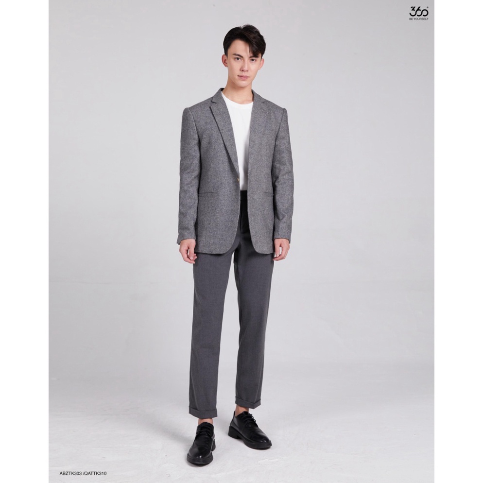 Áo khoác blazer nam trẻ trung lịch lãm thương hiệu 360 Boutique chất dạ cao cấp - ABZTK303