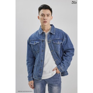 Áo Khoác Bò Nam Local Brand 660boutique Chất Liệu Cao Cấp , Trẻ Trung - 4w21akbcn - Áo Khoác Jean