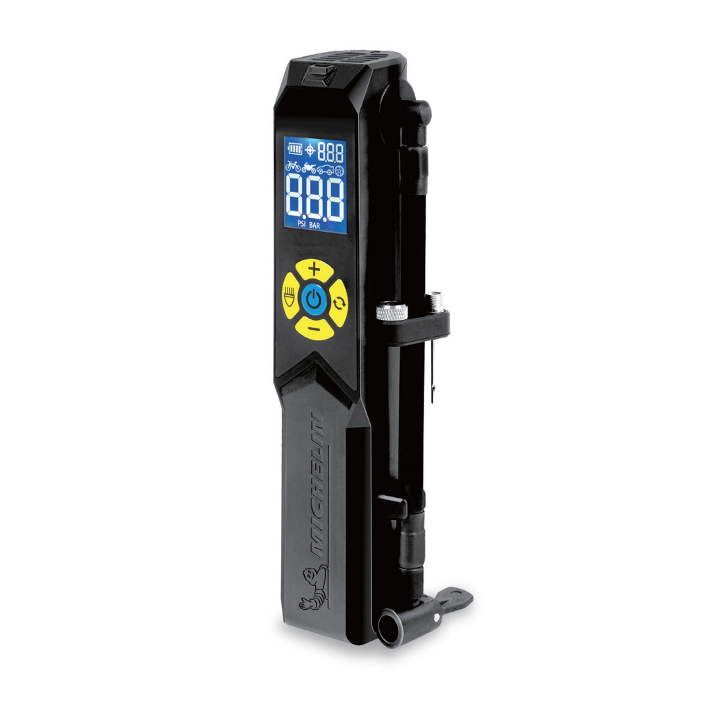 Máy Bơm Lốp Mini Cao Cấp Tự Động Ngắt MICHELIN 3321 Dùng Pin Bơm Xe Đạp, Xe Máy, Ô Tô, Xe Hơi (chính hãng)