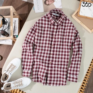 Áo Sơ Mi Nam 660 Boutique Họa Tiết Caro Tay Dài Chất Cà Bông - Skdtk105