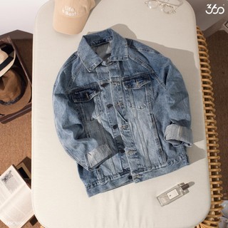 Áo Khoác Bò Nam Phom Rộng 660 Boutique Chất Dày Dặn, Mặc Phong Cách - Akbcn106