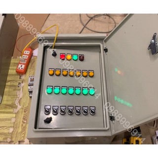 Tủ điều khiển 7 quạt cho trang trại - vỏ ngoài trời 2 lớp cánh