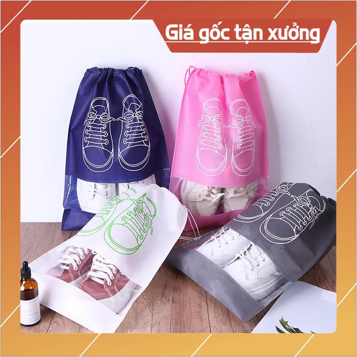 Túi Vải Đựng Giày Dép Du Lịch Dây Rút Size Lớn - Shop Lemarsx