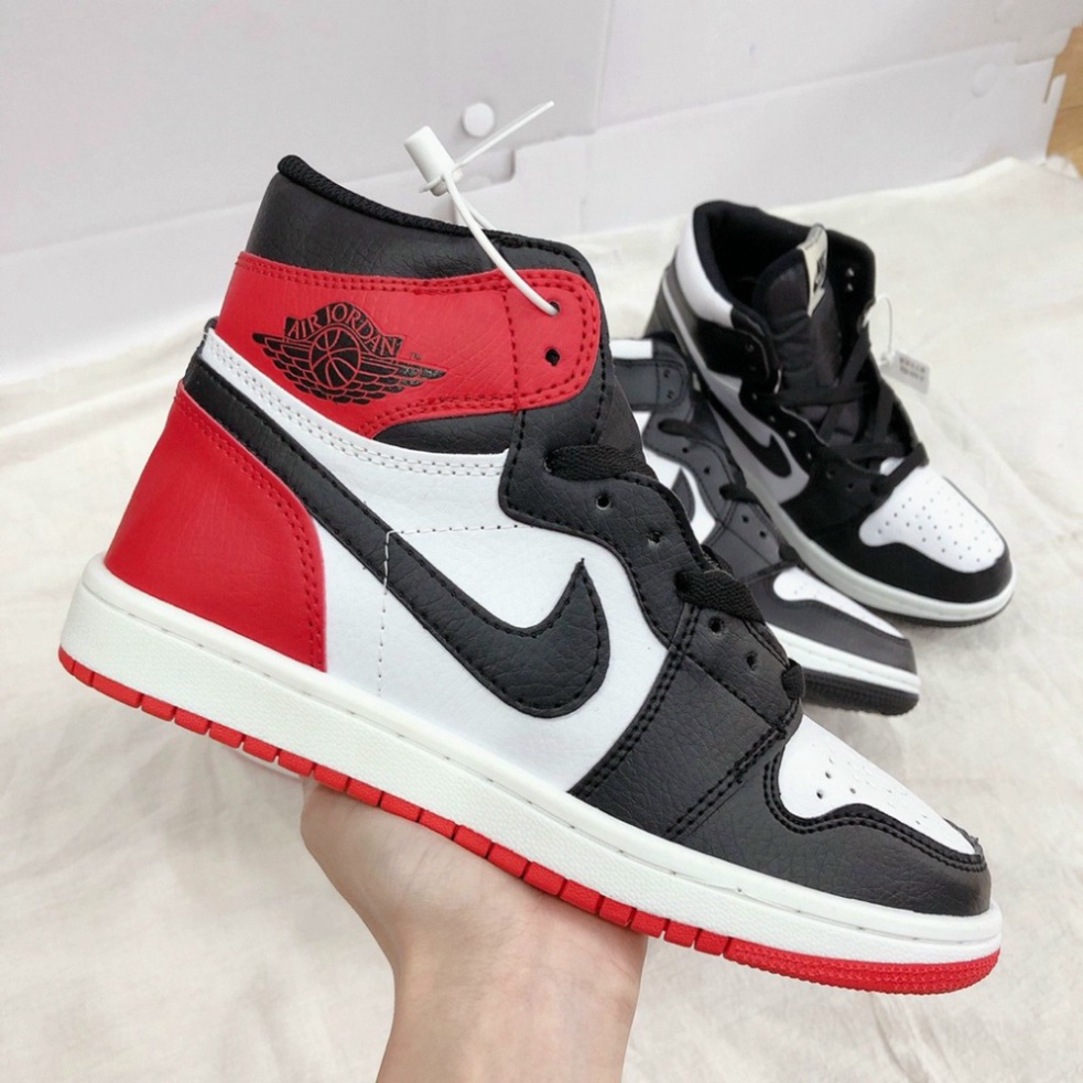 nt Giày Jordan Panda Đỏ Nam Nữ, Giày Thể Thao Cao Cổ JD Siêu HOT