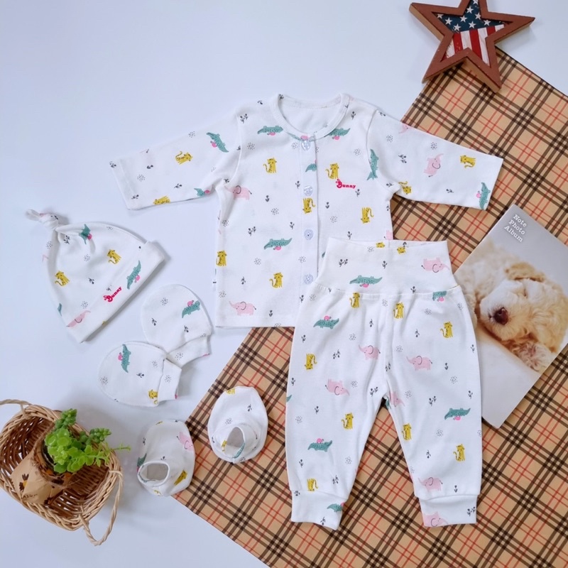 Combo sơ sinh Bunny Cotton xuất dư 😍