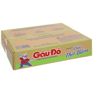 Cháo gấu đỏ thùng 50 gói x 50g vị gà/thịt bằm