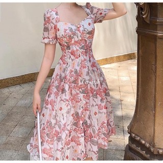 Rập giấy thiết kế, Rập giấy đầm vây nữ cổ vuông tùng xoè tay thường, Rập giấy  A0 cắt sẵn