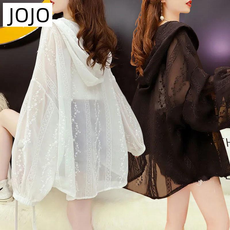 Áo Khoác Chống Nắng Bằng Lụa Lạnh Mỏng Phối Ren Thoáng Khí Phong Cách Đường Phố Mới Cho Nữ