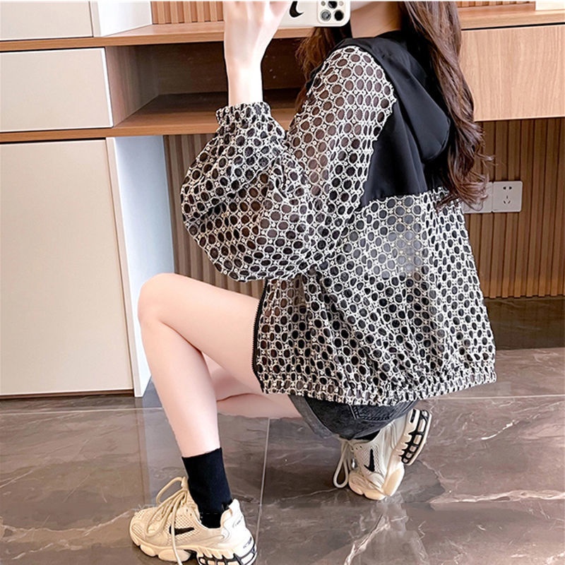 Áo Khoác Mỏng Chống Nắng Dáng Rộng Phong Cách Phương Tây Thời Trang Mùa Hè Hàng Mới Dành Cho Bạn Nữ