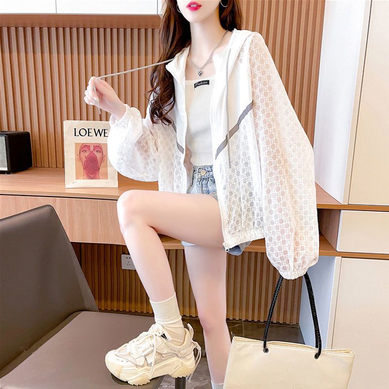 Áo Khoác Mỏng Chống Nắng Dáng Rộng Phong Cách Phương Tây Thời Trang Mùa Hè Hàng Mới Dành Cho Bạn Nữ