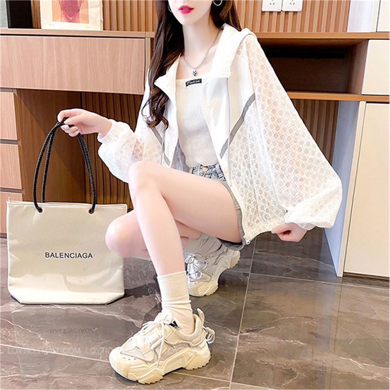 Áo Khoác Mỏng Chống Nắng Dáng Rộng Phong Cách Phương Tây Thời Trang Mùa Hè Hàng Mới Dành Cho Bạn Nữ