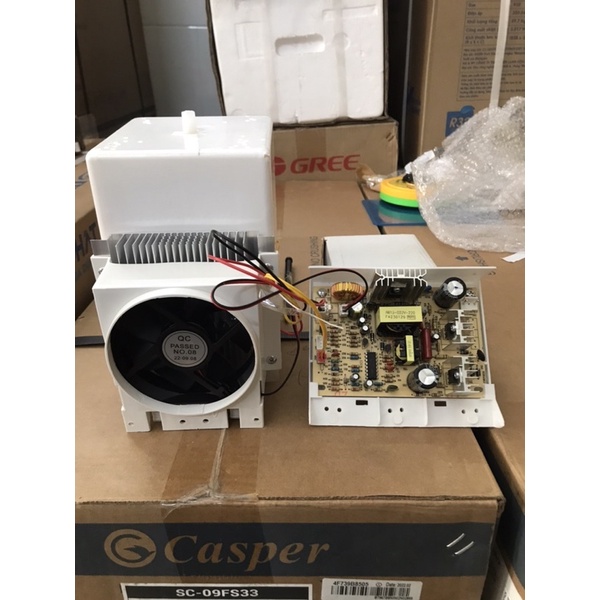 Bầu lạnh có sò cây lọc nước, kèm bo mạch.