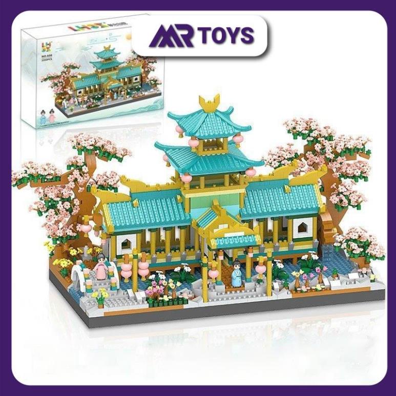 Mô hình lắp ráp lego nhà Cầu Hôn Các 2350 | Bộ xếp hình thông minh làm quà tặng | Đồ chơi cho bé