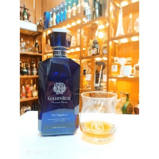 Vỏ chai rượu ngoại golden blue,