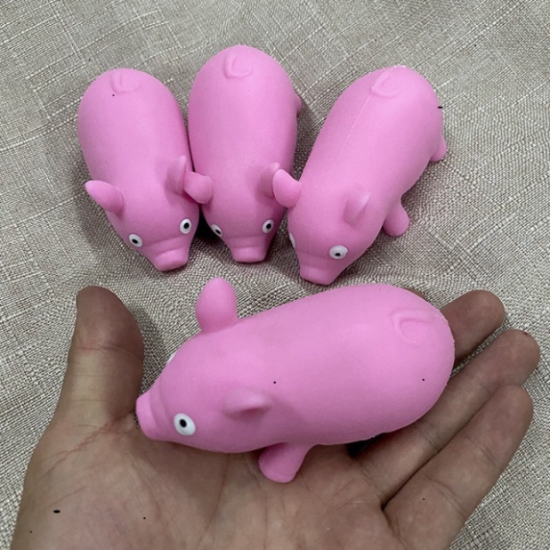 Squishy Mochi hình HEO HỒNG CÁT mềm mịn và mượt mà xinh đẹp trung thực giảm stress co giãn đàn hồi co dãn đáng yêu bóp g