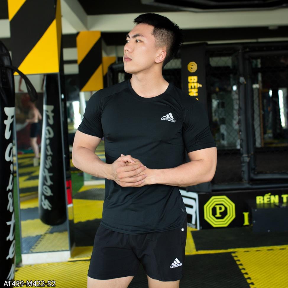 SHOP Áo phông nam tay ngắn Adidas (AT459) Thun thể thao lỗ kim - áo thun nam VNXK