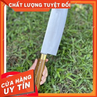 Dao thái thép trắng - dao thái bản rộng dài 22cm từ nhíp ô tô m1