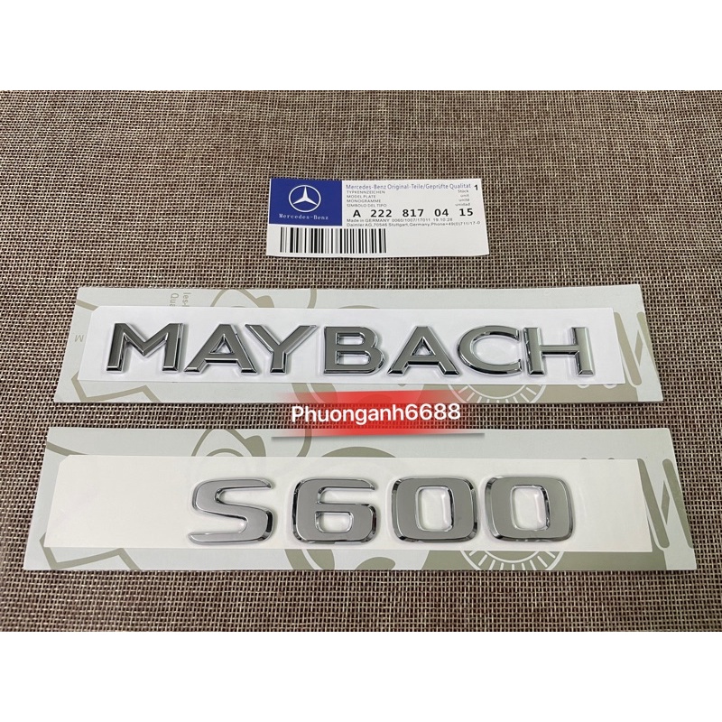 combo chữ maybach s600 , tem s600 maybach , s600 maybach