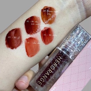 [NỘI ĐỊA TRUNG] (TẶNG KÈM QUÀ) SON BÓNG HERORANGE BÔNG TUYẾT
