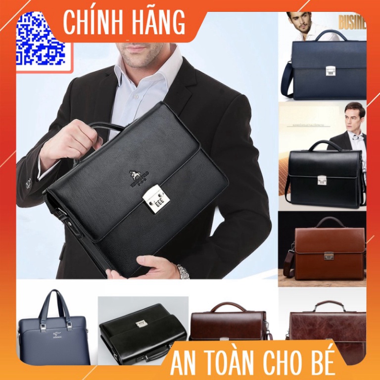 Nhiều mẫu Cặp khóa số công sở đựng hồ sơ Túi xách da đựng laptop 13 14 15,6 inch Cặp sách công sở Túi da văn phòng sdd19