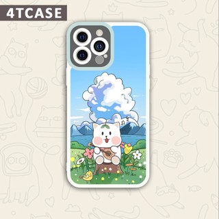 Ốp iphone cạnh vuông 4Tcase mèo con ca hát 6/6s/7/7plus/8/8plus/x/xr/xs/11/12/13/pro/plus/promax/14prm