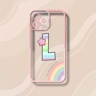 Ốp iphone cạnh vuông 4Tcase in hình chữ cái L 6/6s/7/7plus/8/8plus/x/xr/xs/11/12/13/pro/max/plus/promax/14prm