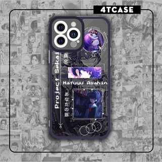 Ốp iphone cạnh vuông 4Tcase Asahina Mafuyu Project SEKAI 6/6s/7/7plus/8/8plus/x/xr/xs/11/12/13/pro/plus/promax/14prm