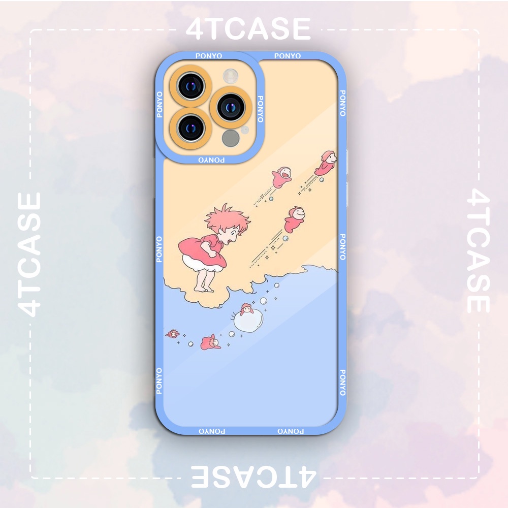 Ốp lưng cho iphone cạnh vuông in Ponyo siêu cute 6/6plus/6splus/7/7plus/8/8plus/x/xr/xs/11/12/pro/max/plus/promax