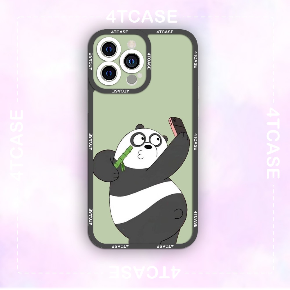 Ôp lưng iphone cạnh vuông in hình gấu panda 6/6plus/6splus/7/7plus/8/8plus/x/xr/xs/11/12/pro/max/plus/promax