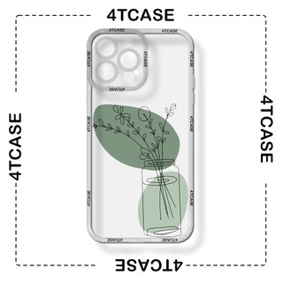 Ốp lưng iphone trong cạnh vuông bình hoa 6/6plus/6splus/7/7plus/8/8plus/x/xr/xs/11/12/pro/max/plus/promax