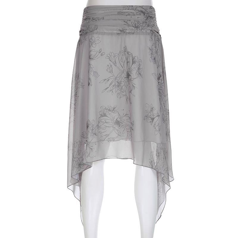 Chân Váy Chữ a In Họa Tiết Phong Cách Cổ Điển Thanh Lịch Dành Cho Nữ