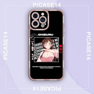 Ốp iphone cạnh vuông 4tcase Chizuru nền đen 6/6plus/6splus/7/7plus/8/8plus/x/xr/xs/11/12/pro/max/plus/promax