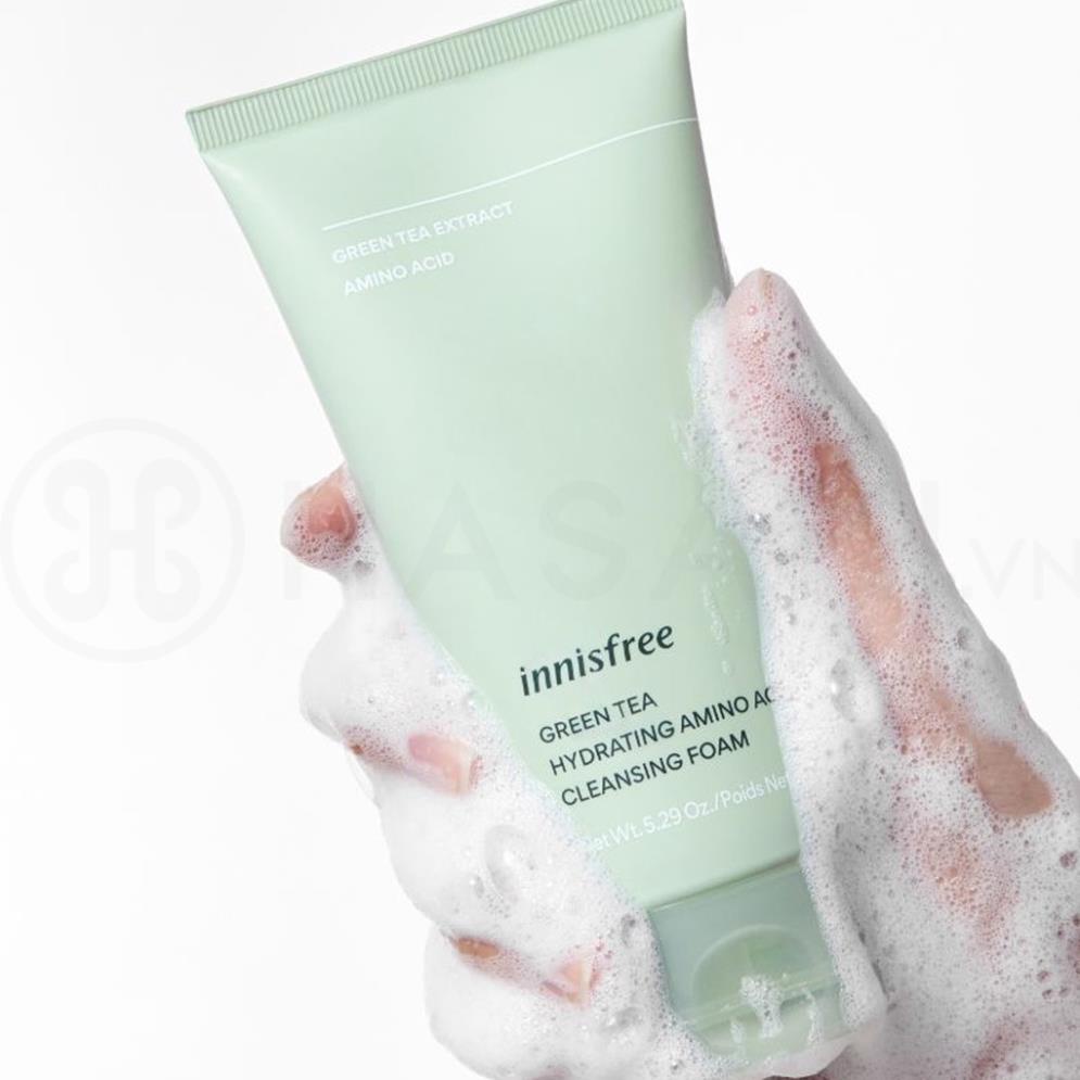 Sữa rửa mặt trà xanh Innisfree Green Tea Hydrating Amino Acid Cleansing Foam Hàn Quốc 150ml