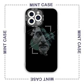 Ốp lưng iphone cạnh vuông Mint Case david wallpaper tượng đá 6/6s/7/7plus/8/8plus/x/xr/xs/11/12/13/pro/plus/promax/14prm