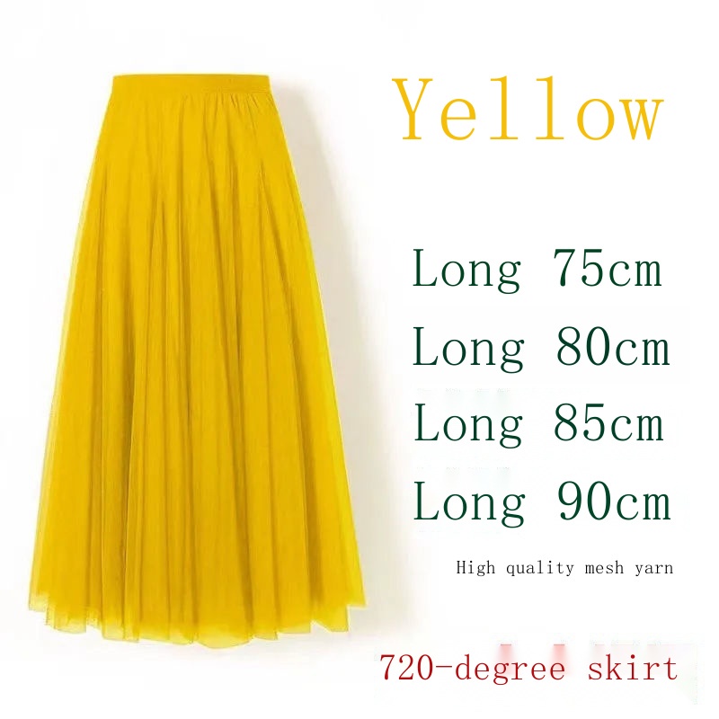 Chân Váy Chữ A Ba Lớp Dáng Xòe Dài Vừa Phải 720 Độ Dùng Biểu Diễn Nhảy Múa