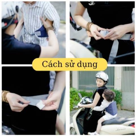 0 Đai đi xe máy an toàn cho bé đai địu đi xe máy chắc chắn cho trẻ Chic Chic 00