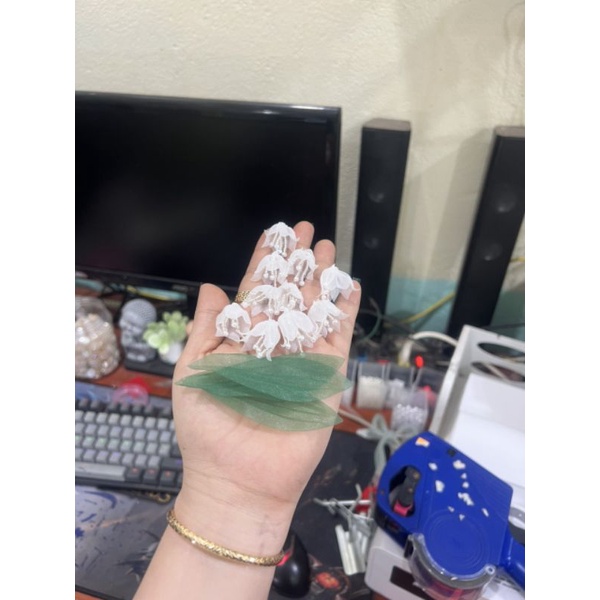 Hoa Lan kết kèm lá