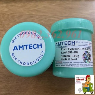 Mỡ Hàn AMTECH NC-559 ASM 100g | Vỏ xanh lam